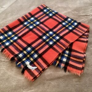 Vintage Klingendahl Made N Finland Plaid Tartan Wool Lap Blanket Throw
